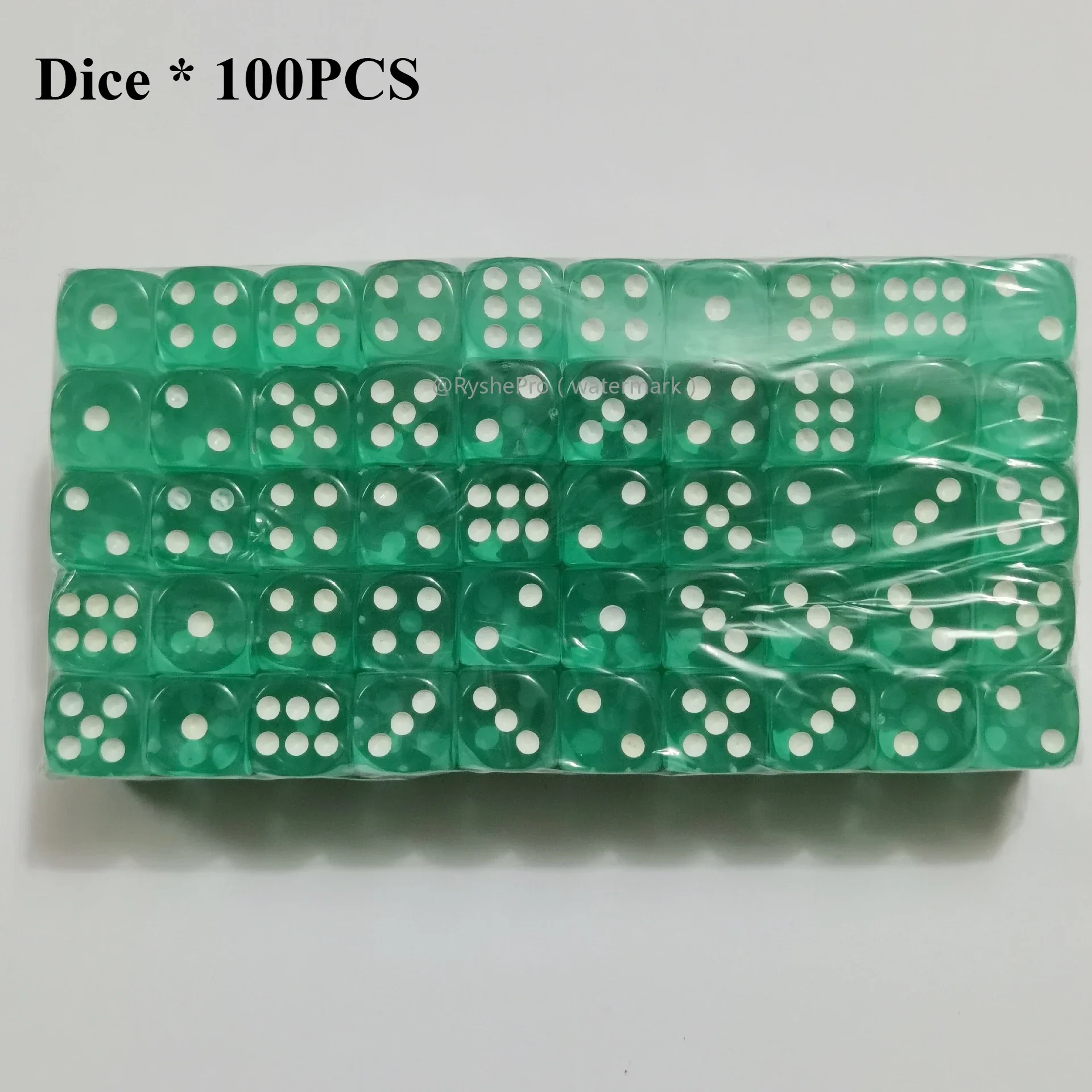 100 Stück farbige Würfel, 14 mm, 6-seitig, mit Acrylmaterial, Standard-Spielwürfel-Set für Brettspiele, Partys, Klassenzimmer, Mathewürfel