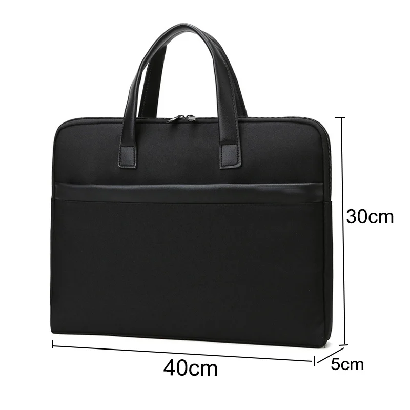 Male Briefcase Large Capacity Office Work Portable Bag Oxford Handbag For Laptop A4 File Men\'s Business Document Case