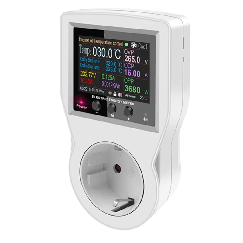 ГОРЯЧАЯ розетка для термостата Tuya Wi-Fi 16A AC220V, цифровая розетка для регулятора температуры, таймер, датчик, вилка европейского стандарта