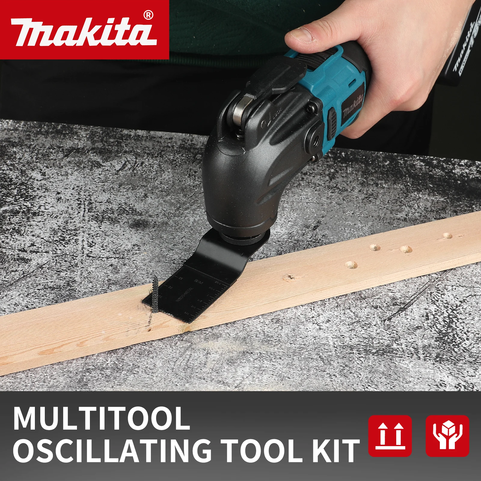 

Аккумуляторный триммер Makita 18В: 6-скоростной, с литий-ионным аккумулятором 18/20В, длина 340-326 мм, многофункциональный для пиловки, резки и зачистки.