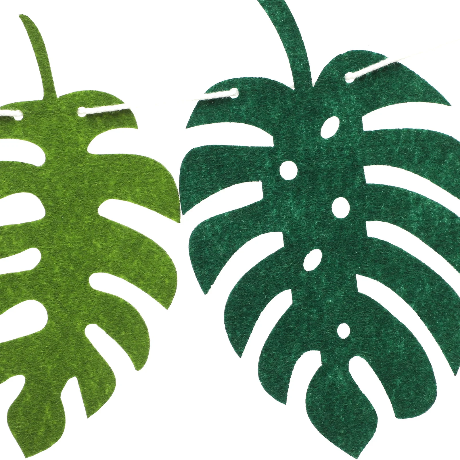 

1Set Hawaiian Felt Palm Leaves Banner Tropical Themed Hanging Banner Party Decoration Supplies Hawaiian Pull Flag