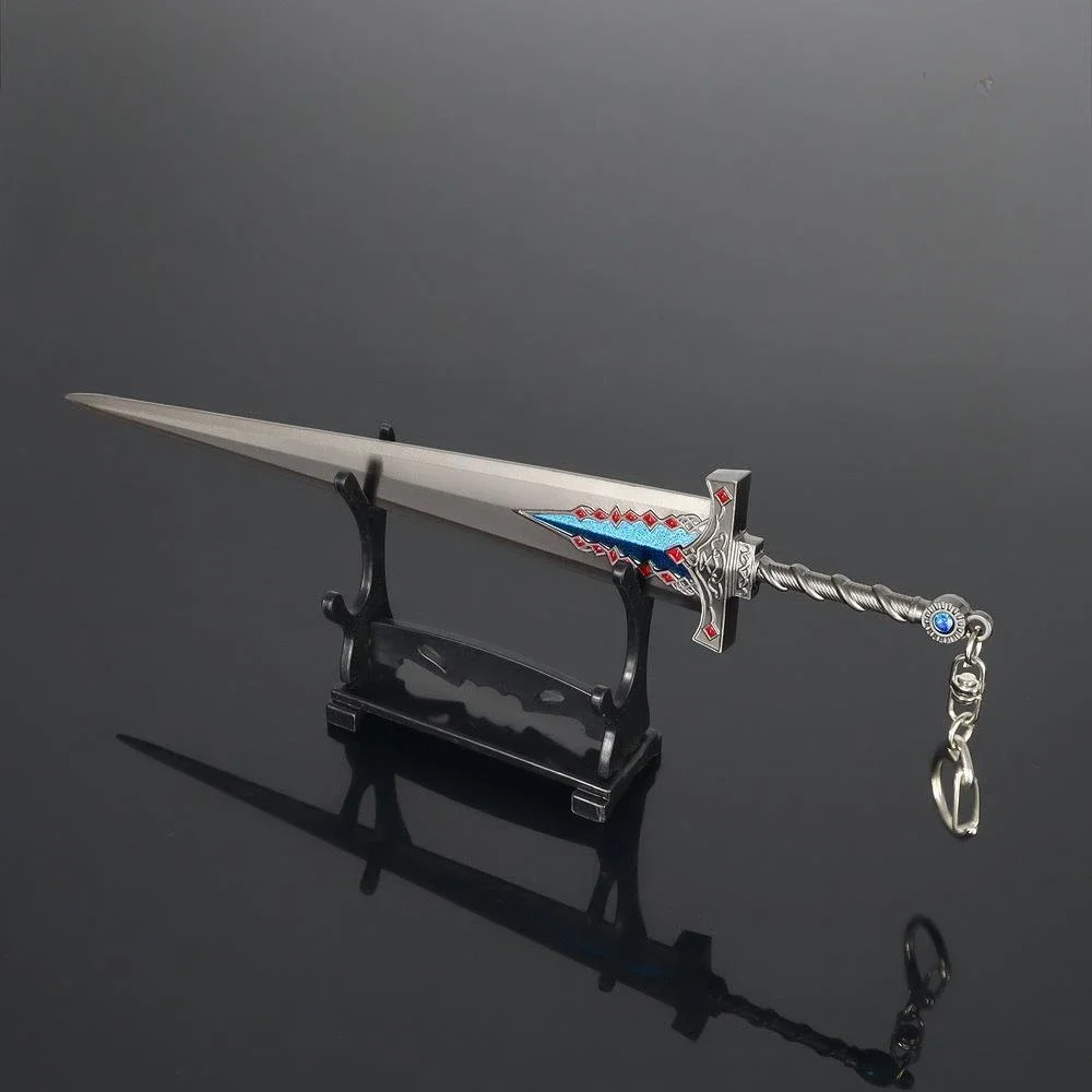 Dark Moon Greatsword Elden Ranni Collectable Weapon Model Full Metal Keychain Pendant Game Peripheral Cosplay Sword Model Toy