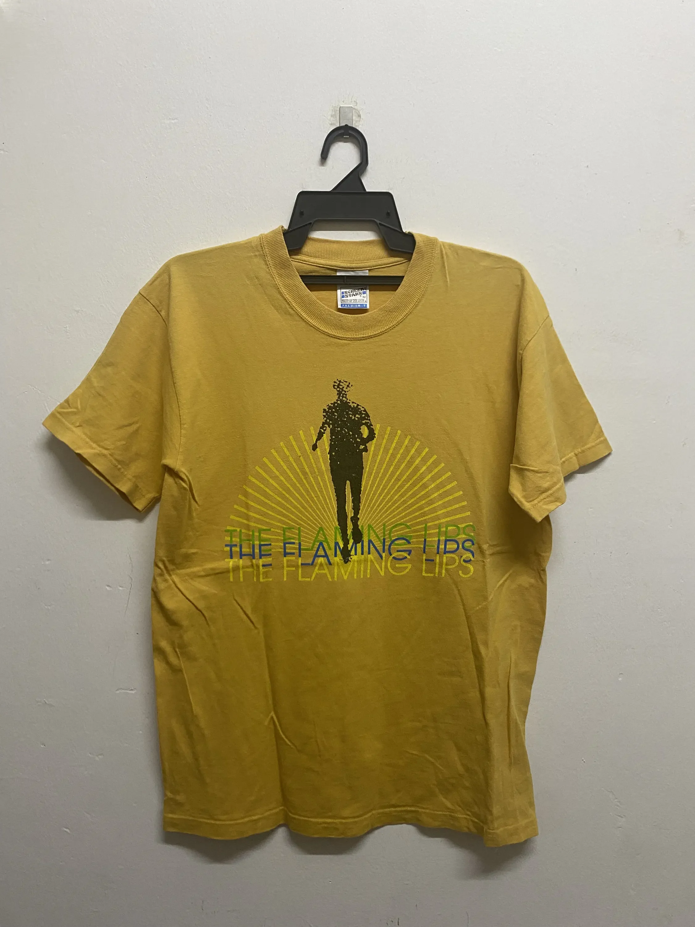 Vintage 90 s The Flaming Lips Psychedelic Rock Wayne Coyne Derek Brown Band T Shirt Size M