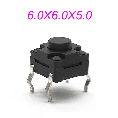 20PCS Sealed Waterproof 6x6mm H=4.3/4.5/5/5.5/6/6.5/7/8/9/10/11~15MM 4Pin DIP Key Button Momentary Tact Button Switch 4Pin DIP