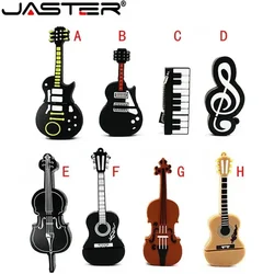 JASTER Music note Pen drive Musical instrument USB 2.0 Flash Drives  64GB 32GB 16GB 8GB Cartoon Memory stick Pendrive U disk 4GB