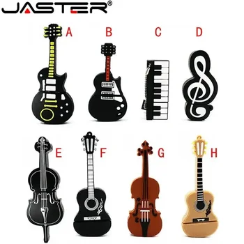 JASTER-Music Note Pen Drive, Instrumento Musical, Drives Flash USB 2.0, 64GB, 32GB, 16GB, 8GB, Cartoon Memory Stick, Disco U, 4GB