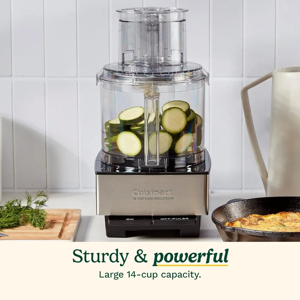 Food Processor 14-Cup Vegetable Chopper for Mincing, Dicing, Shredding, Puree & Kneading Dough