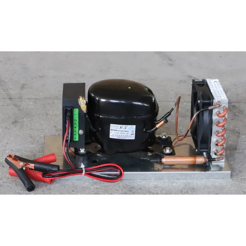 12V 24V  BD25HC DC Compressor Condenser Car Refrigerator Solar Freezer Marine Refrigerator for Outdoor Camping Yachting