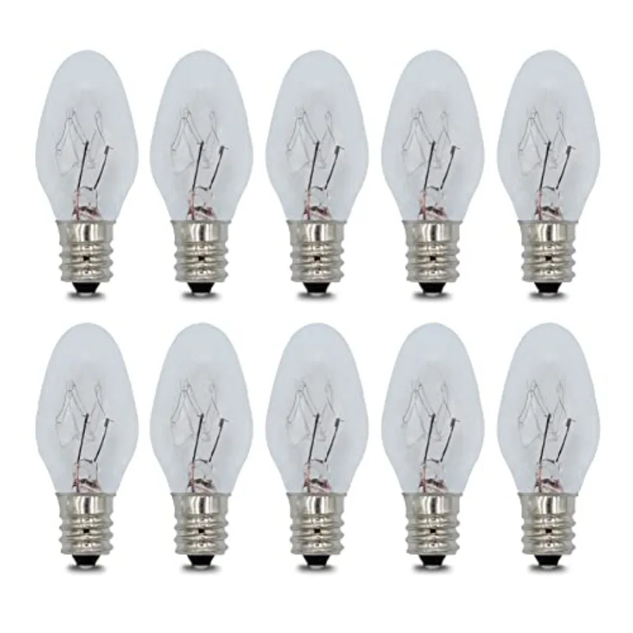 15W 120V Wax Warmer Replacement Light Bulbs for Scentsy Plug-Ins Himalayan Salt Lamps, Night Light Candle, Wax Melts Scented Ca