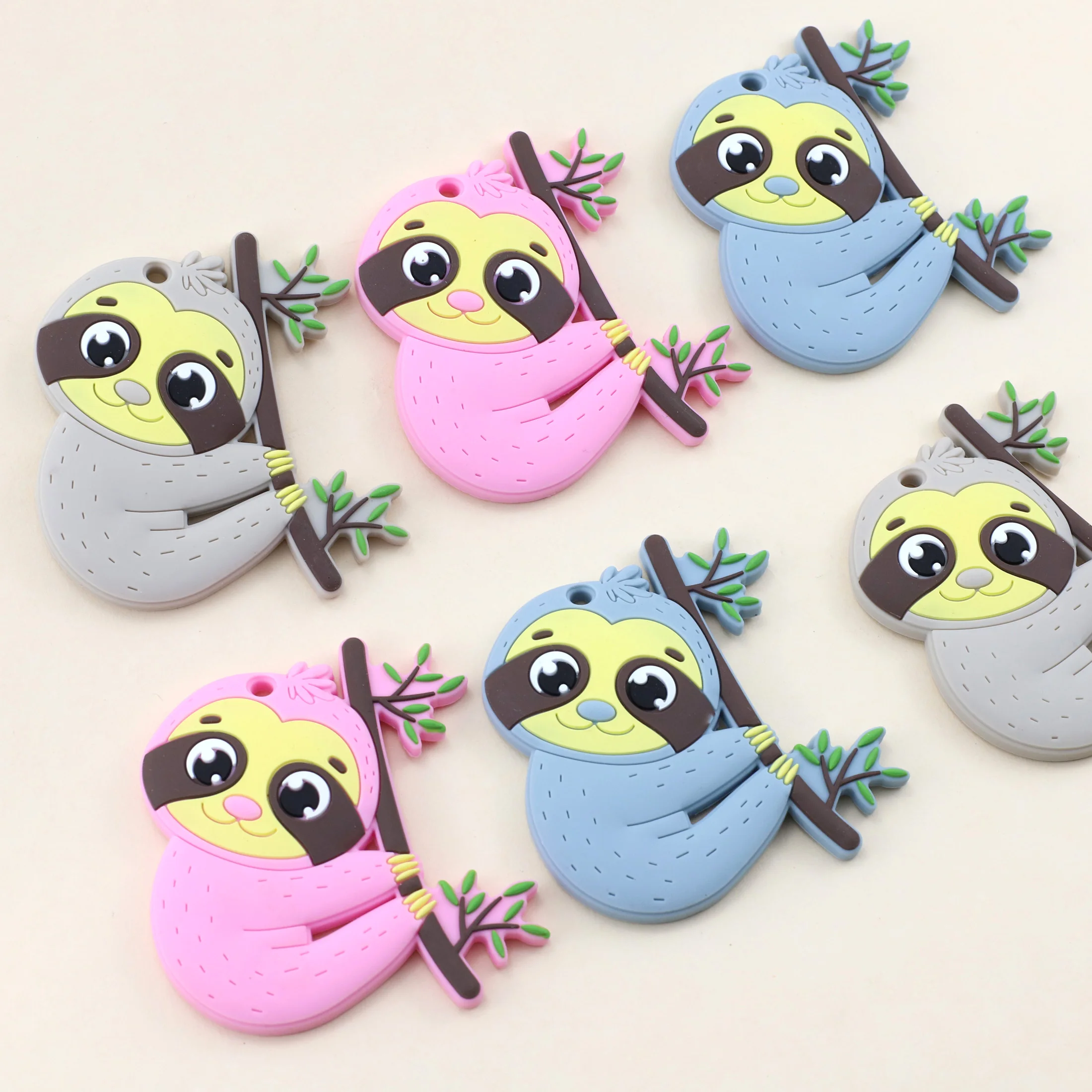 ของเล่นซิลิโคนทรงโคอาล่าการงอกของฟันสําหรับบดฟันเด็ก จับง่ายและของเล่นมือป้องกันอาหาร