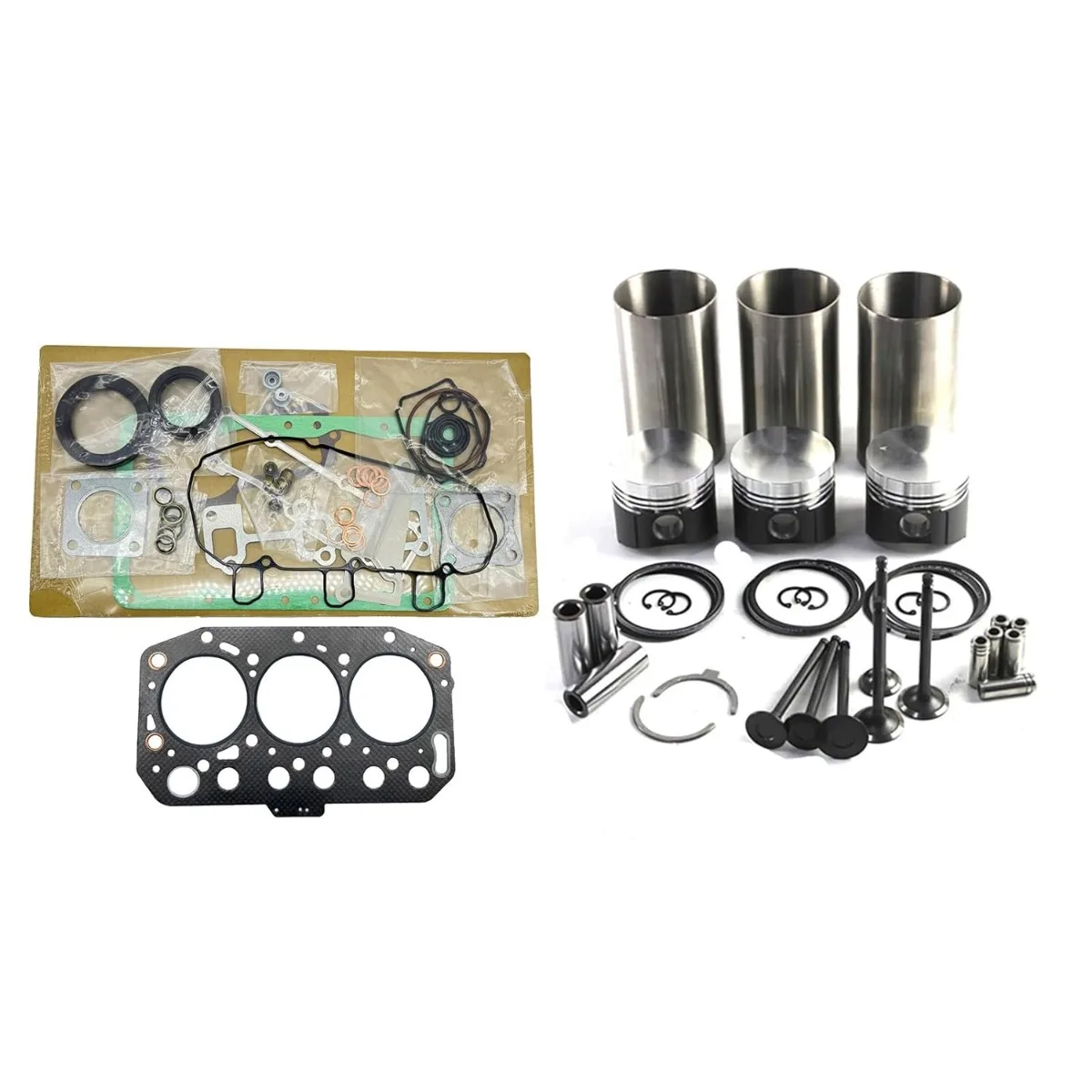 

STD 3T72 Overhaul Rebuild Kit (NO Metal Bearing kit) Fits for Yanmar 3TNV72 3TNA72 3T72 3TN72 Engine Piston 121450-22020