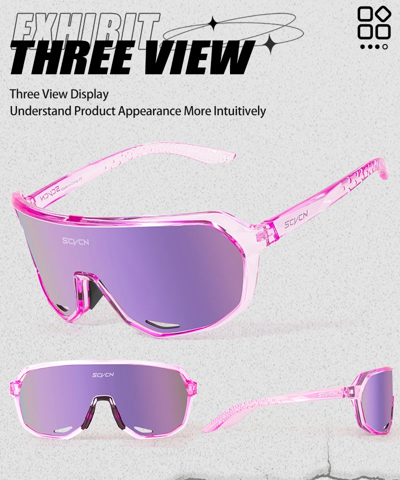 SCVCN Neue Outdoor Radfahren Gläser Fahrrad Sonnenbrille Männer UV400 Brillen Sport MTB Brille Fahrrad Frauen Reiten Wandern Sonnenbrille – Detail 14
