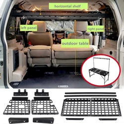CGZ Outdoor Table for Mitsubishi Pajero V80 V93 V95 V97 V98 2007-2021 5-door Rear Trunk Shelf Modular Storage Panel Organizers