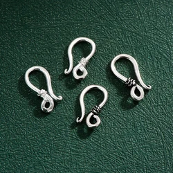 100% 925 Sterling Silver S Clasp Hooks For Bracelets Connection High Quality Handmade Clasps Accessories DIY Fine Jewelry Making