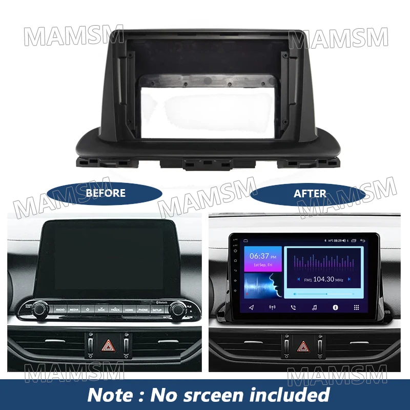 9 inch 2 Din Radio Frame For KIA Cerato 2018  Car Player DVD Dashboard Audio Panel Mount Installation Fascia Frame