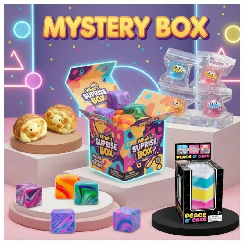 

Mystery Blind Box Squishy Toy Set – 1 Independent Random Draws Per Order, Cute Monster & Dessert Collectible Surprise Pack