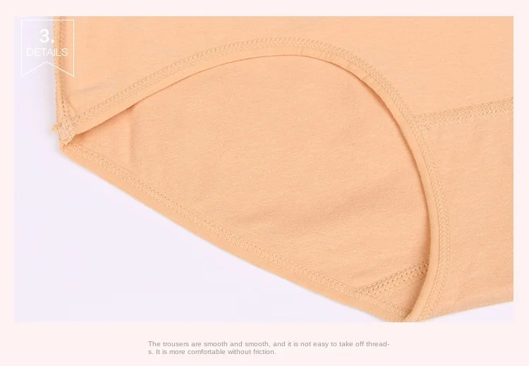 4 Teile/los Hohe Taille Unterwäsche Baumwolle Höschen Frauen Körper Schlank Bauch Unterwäsche Plus Größe Mädchen Briefs Weibliche Dessous Shaper – Detail 7