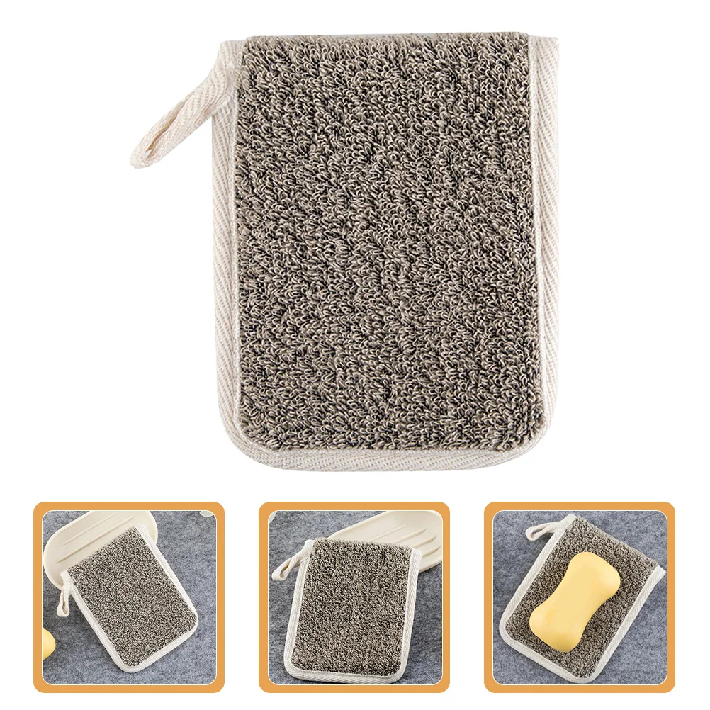 

4 Pcs Soap Storage Bag Bar Pouch Mens Body Scrubber Exfoliating for Washing Flax Man Bags Bars