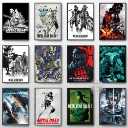 Game Metal Gear Solid Solid 2 3 4 Metal Gear Rising: Revengeance Series Art Poster Canvas Painting Wall Print Picture Home Decor