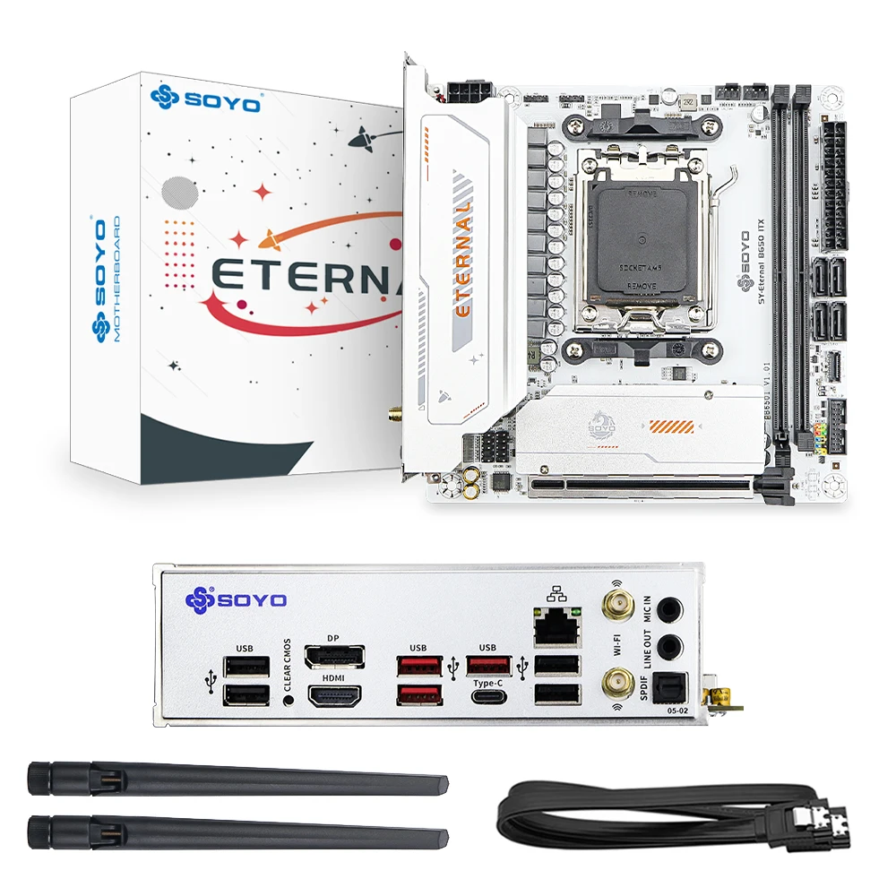 SOYO Eternal B650ITX WiFi Gaming Motherboard Dual Channel DDR5 AM5