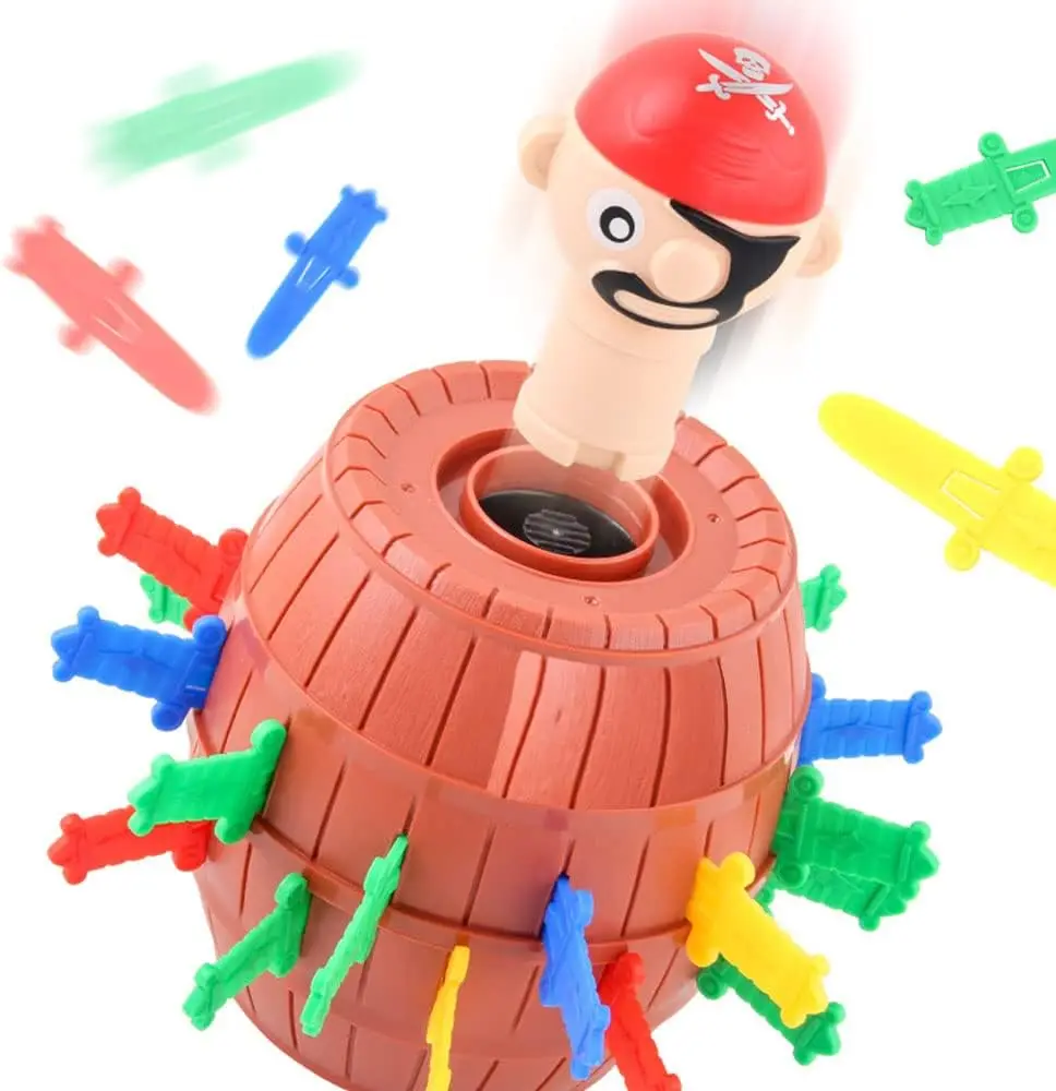 

Игра Pirate Surprise Barrel — всплывающая пиратская игрушка с мечами для детей, забавная семейная игра, подарок для мальчиков и девочек 4+