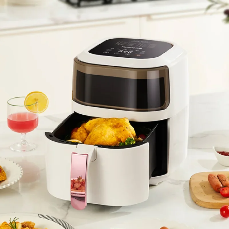 Air Fryer Household 4.5L Large Visual Window, Non Stick, Easy To Clean, Non Oil Frying French Fries Machine KL45-VF127