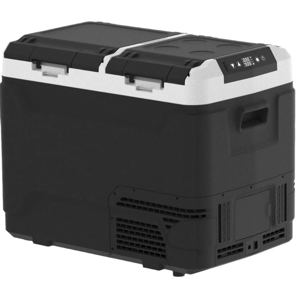 

Портативный автохолодильник-компрессор 12В/24В с двойным управлением температурой, 40л/50л/60л, для кемпинга и бездорожья