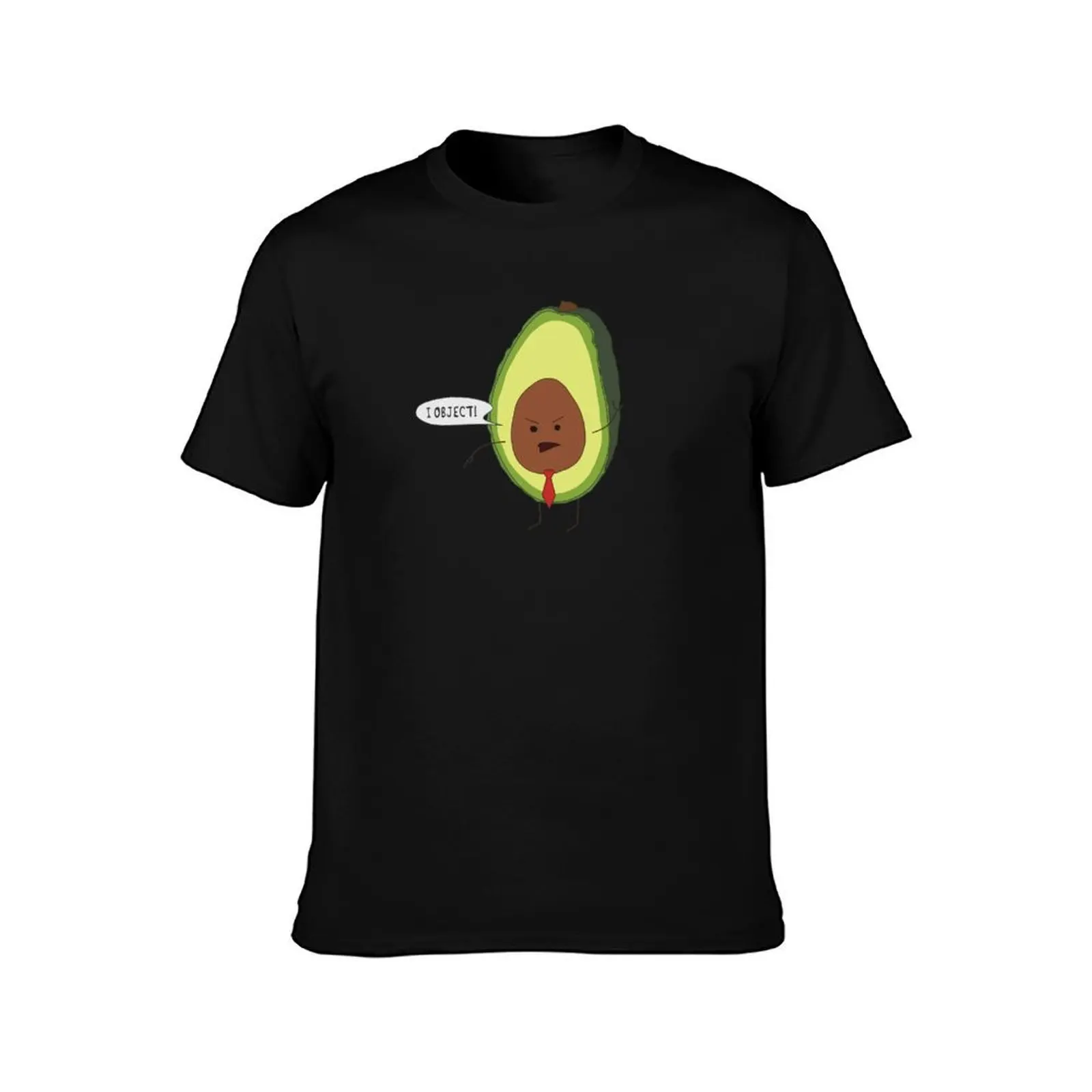 Abogado Avocado I Object! T-Shirt Big Size Short Sleeve Tee for Men T-Shirt