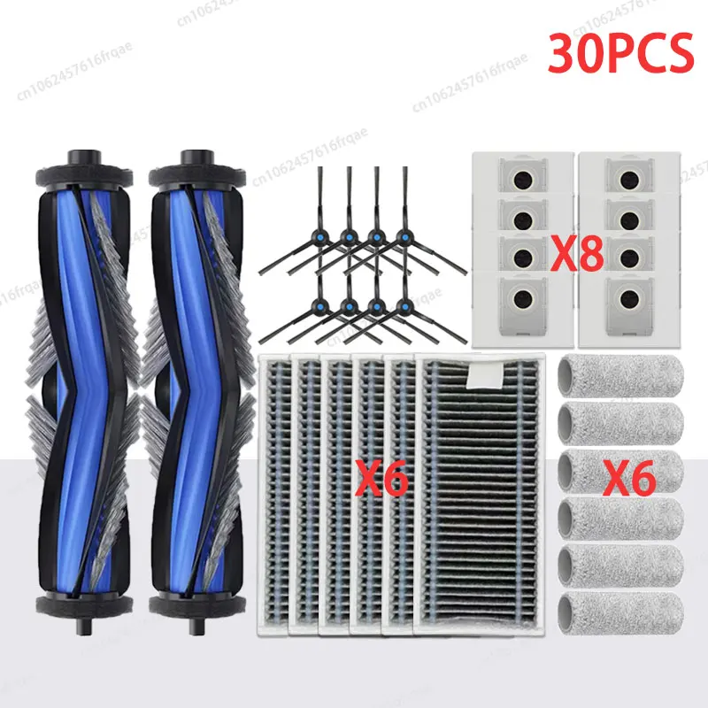 Voor Ecovacs X8 PRO OMNI/X8 AUTO/DEX56 Robot Stofzuiger Accessoires Belangrijkste Zijborstel Mop Doek HEPA filter Stofzak Onderdelen