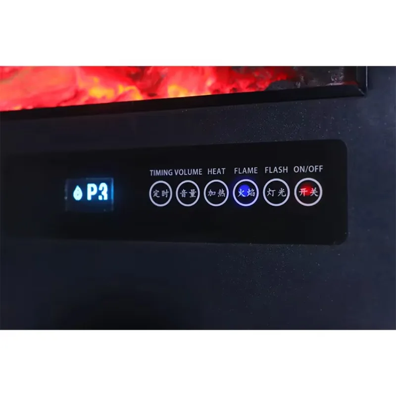 Sicherer und zuverlässiger E-Smart 3D APP-gesteuerter echter Flammen-günstiger dekorativer elektrischer Polystone-Kamin