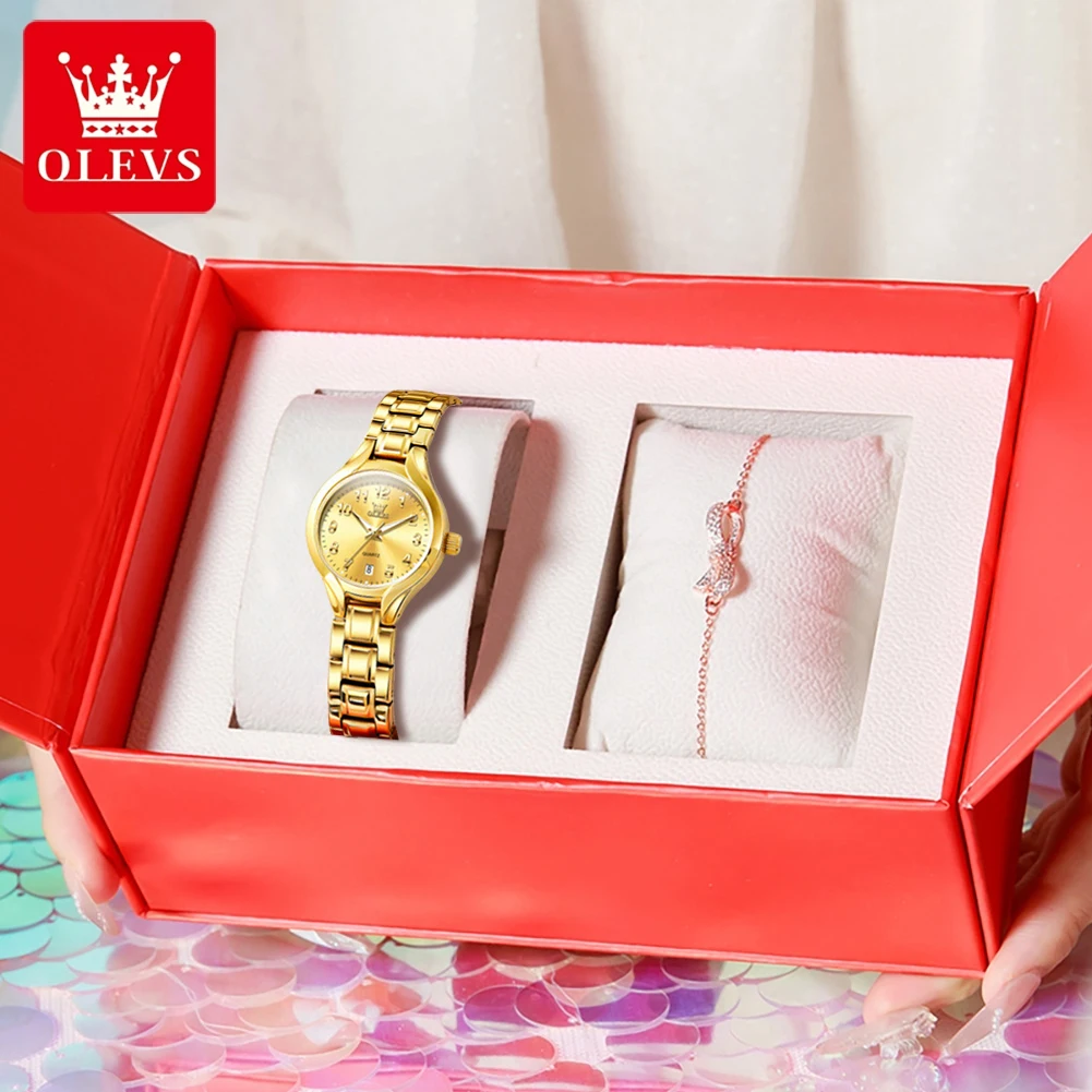OLEVS 3650 Women Watch Luxury Original Brand Waterproof Luminous Quartz Watch Automatic Date Ladies Watches Bracelet Reloj New