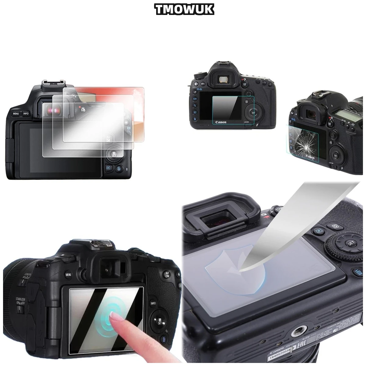 

For Canon 1200D 1300D 1500D 2000D DSLR Camera LCD Screen Protector Tempered Glass Film HD Clear 9H Hardness Anti-Scratch