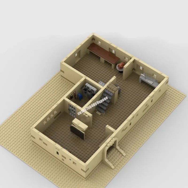 جديد 1753 قطعة فيلم معركة النجوم الشهيرة Moc الصحراء قصتين منزل نموذج لغز مخصص لتقوم بها بنفسك الأفكار الإبداعية لعبة طفل هدية عيد ميلاد
