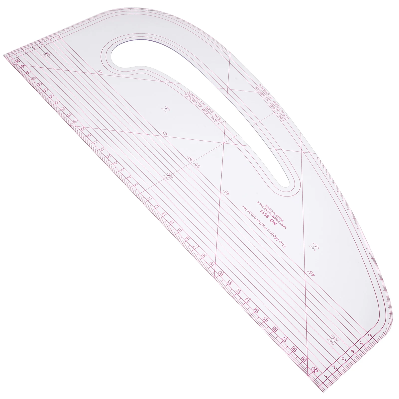 Sew Curve Grading Ruler Curler Sewing Cross Początkujący Francuski do tworzenia wzorów dla kobiet