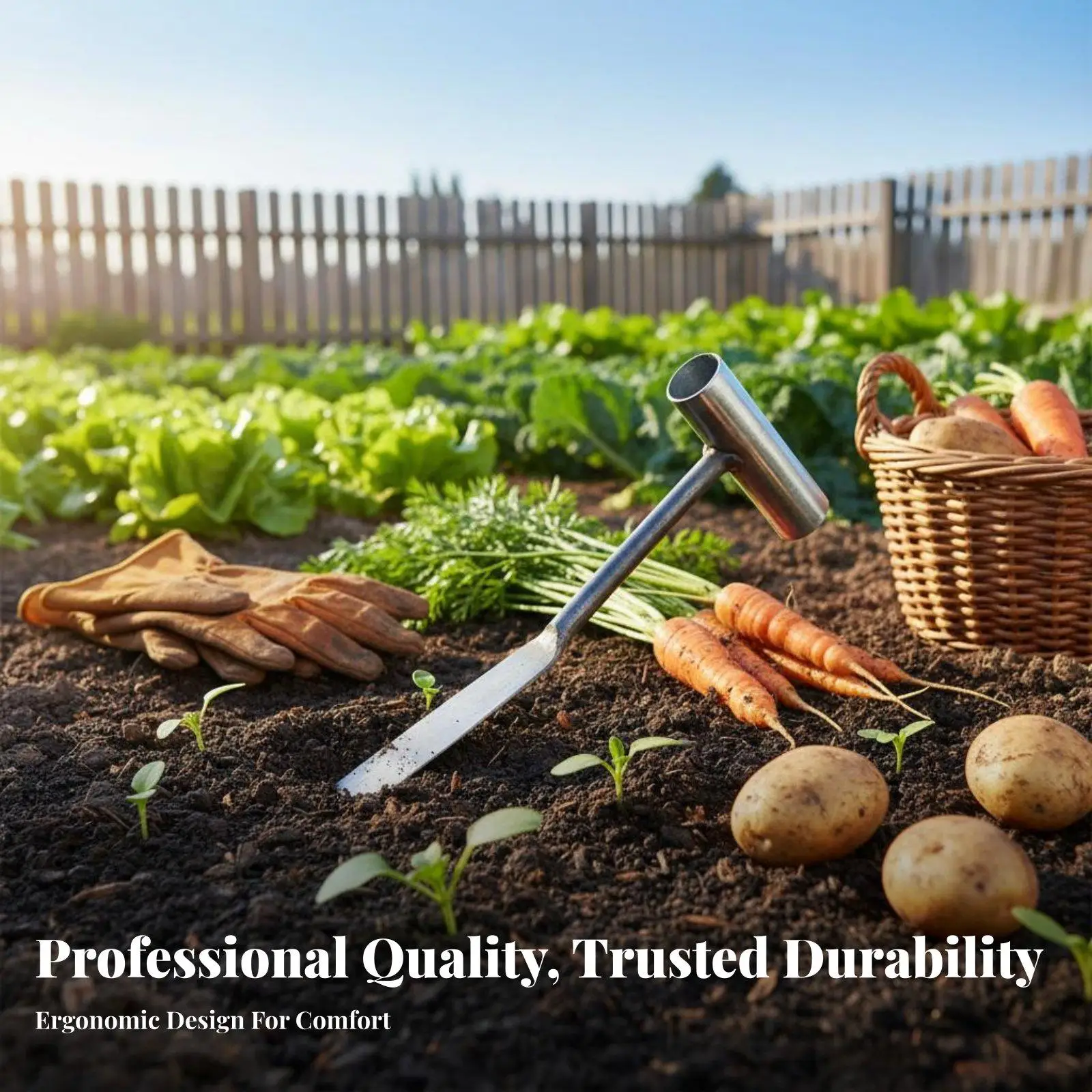 Outdoor Gardening Trowel Tool for Weed Removal and Soil Cultivation Featuring Single Piece Manganese Steel Construction for Long