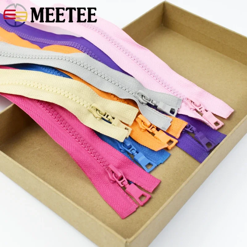 Meetee 5 pz 5 # cerniere in resina Close-end 15/20/25cm Zips chiusura borse tasca indumento vestiti Kit di riparazione Decor accessori per cucire