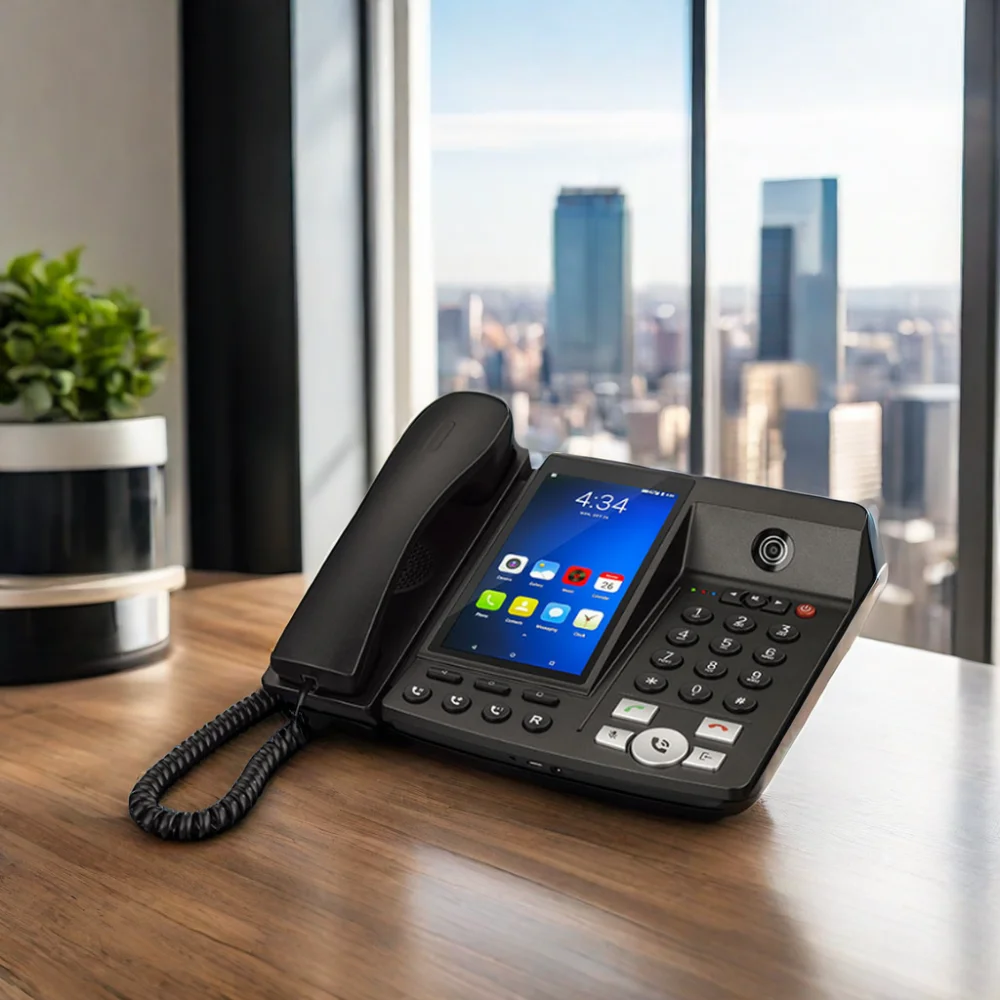 

Hot Sales FWP F910 4G LTE SIM Card Android Video Call 5.5 inch Screen Fixed Wireless Desktop Phone with WiFi Hotspot FM MP3