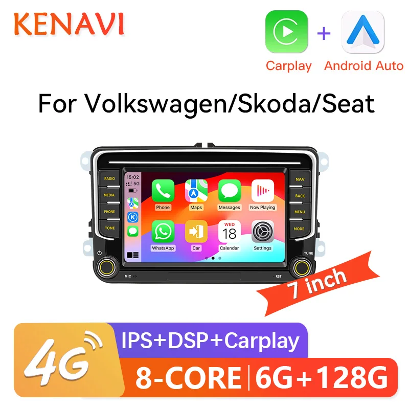 

7 "2 Din Android автомобильное радио для VW Volkswagen Passat 6 7 CC Polo GOLF 5 6 Touran T5 мультимедийный плеер навигация GPS Carplay автоматическое головное устройство интеллектуальная система