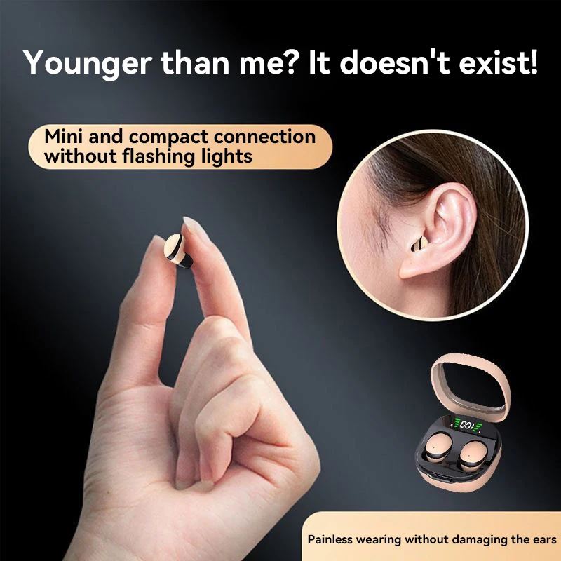 Xiaomi Mini Bluetooth 5.3 Auricolare HD Hifi Auricolari Invisibile Gioco di Sonno Cuffie Sportive Auricolari Touch Control per Uomo Donna
