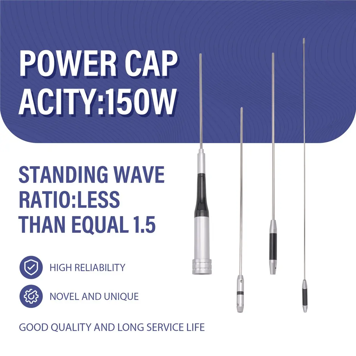 [NEW] 7900 Antenna Mobile Radio Dual Band VHF UHF 144-430MHz Car Radio Walkie Talkie High Gain Antenna -7900