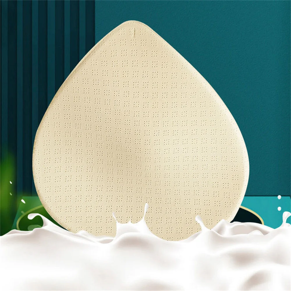 2PCS Thick Latex Bra Pads Push Up Breast Enhancer Removeable Bra Padding Inserts Cups For Swimsuit Bikini Padding 4/6cm