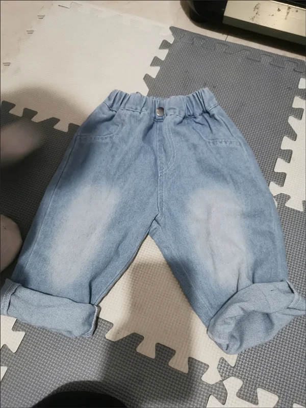 High Quality 2-9Y Toddler Boys Pants 2025 New Spring Fall Children\'s Jeans Korean Casual Pants Kid Loose Style Baby Boys Jeans