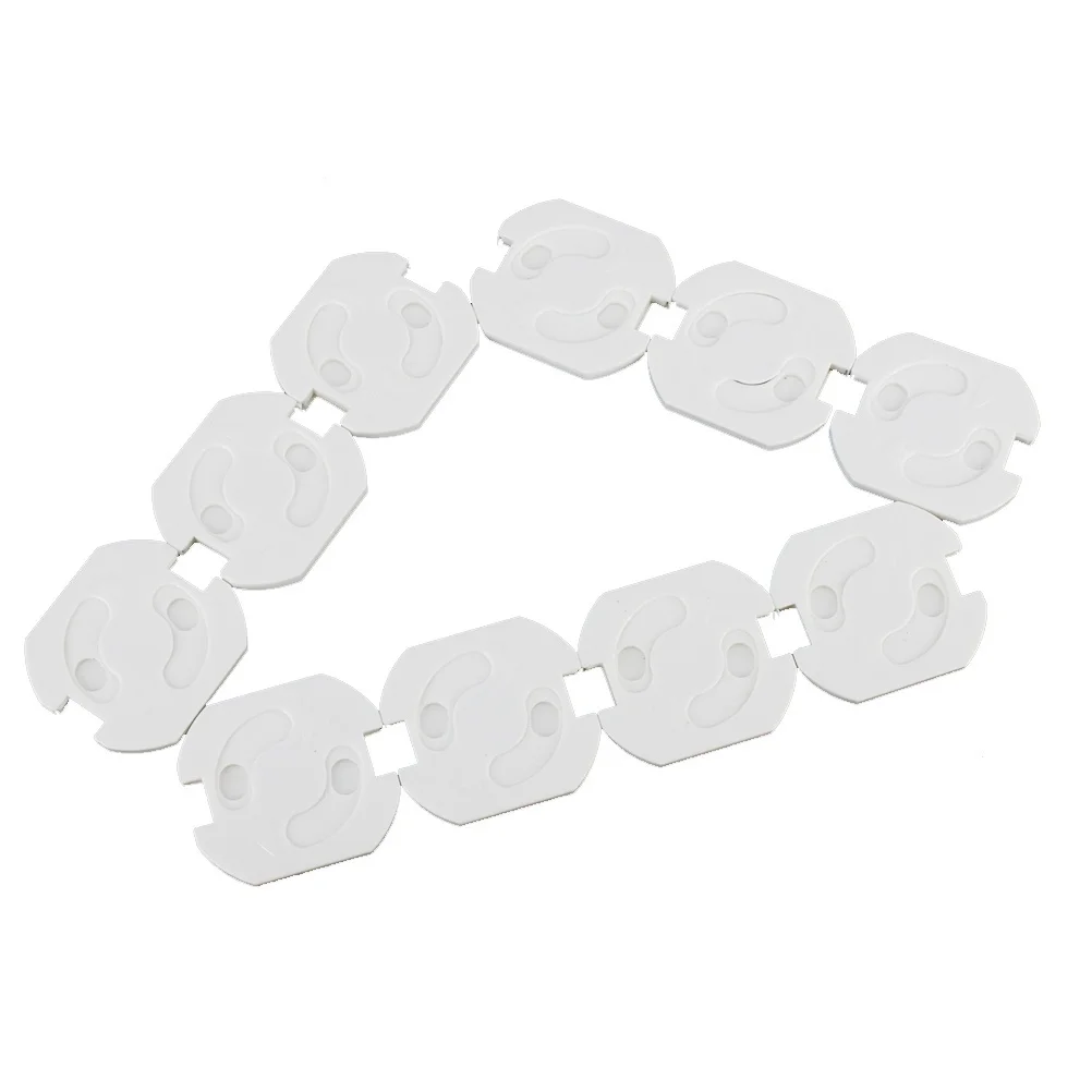 

10Pcs Child Safety Secure Socket Covers ABS Plastic Electric Outlet Protectors Prevent Shock Babyproof Plug Socket Covers