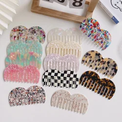 New hot selling acetic acid plate hair comb anti-static hair comb wide teeth portable comb marble hairdressing