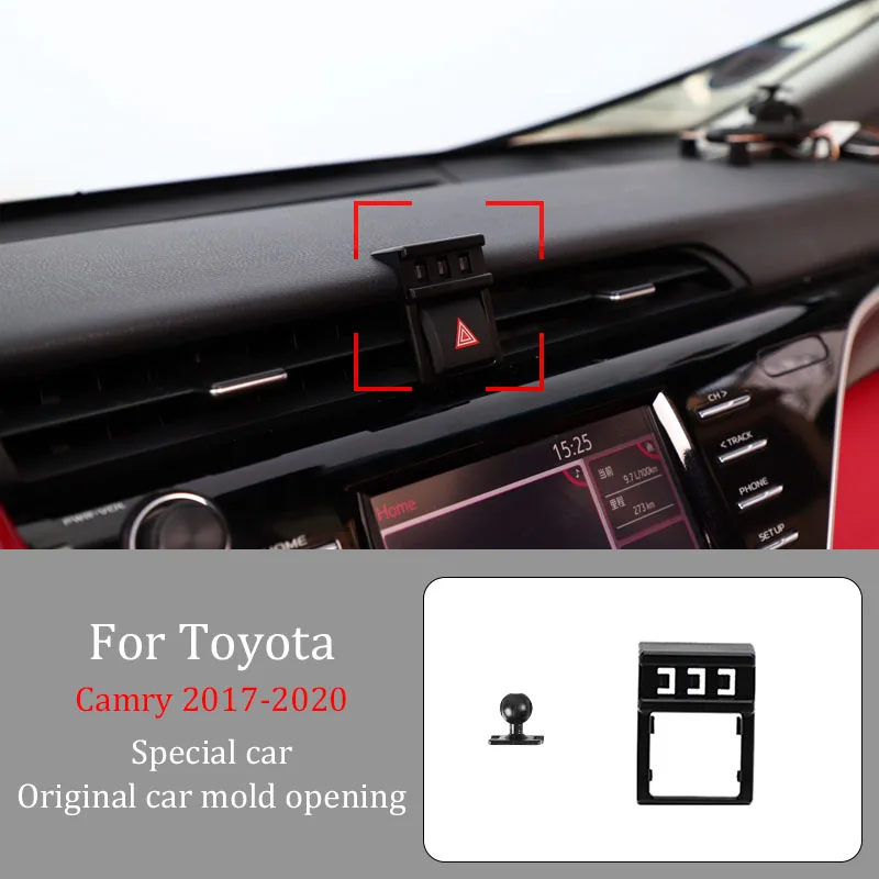 

For Toyota Camry 2017-2020 Car Phone Holder Wireless Charger Automatic Navigation Bracket