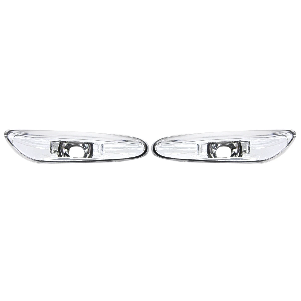 2Pcs Turn Signal Side Marker Lamp Cover for -BMW E46 3 Series 325I 330Xi 2002-2005 63137165915 63137165916 Transparent