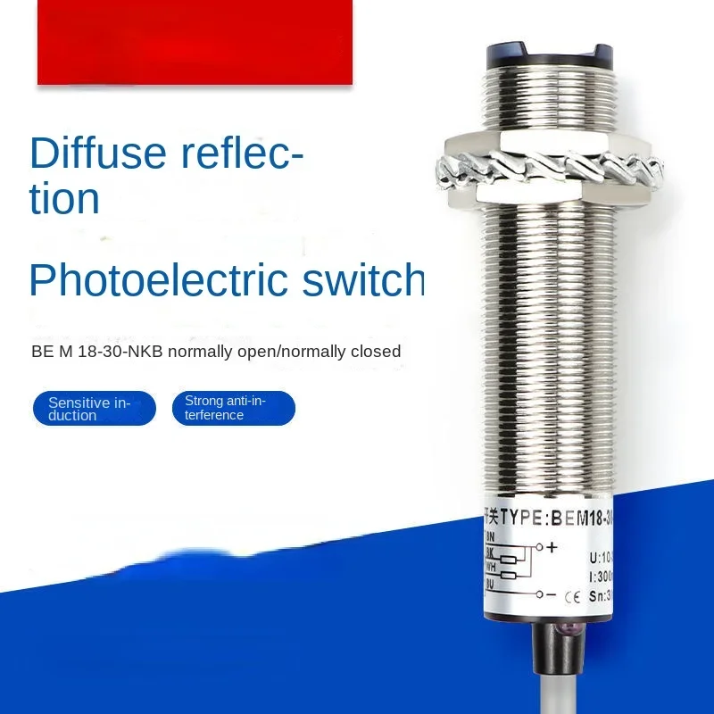 

18-30-NKB Photoelectric Switch, Metal Induction Sensor, Four-wire NPN24v, Normally Open and Normally Closed