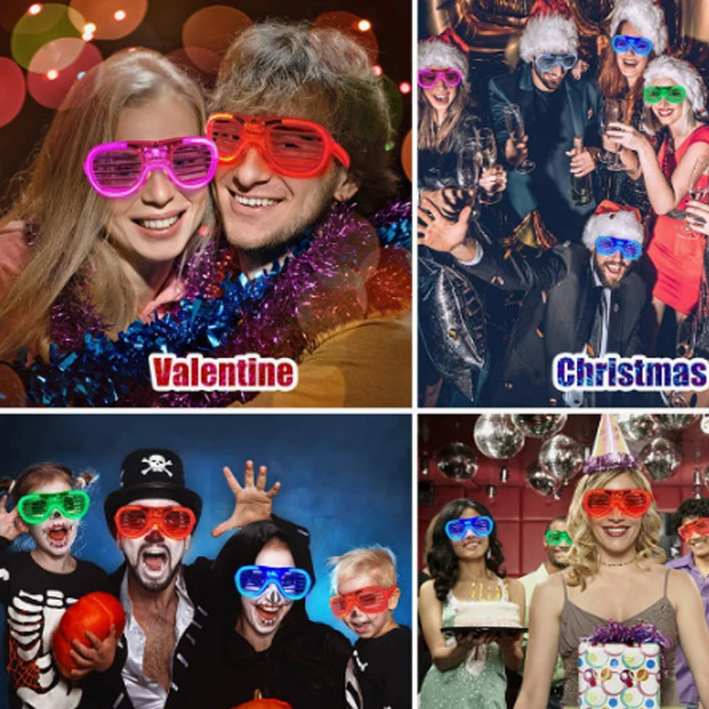 5 stks mode bril carnaval nachtbril jongens meisjes decoratieve licht bril gloeiende zonnebril voor bruiloft