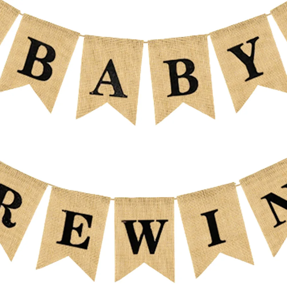 

Christening Party Decorations Bunting Banner Swallowtail Hanging Garland Flag The Birthday Linen