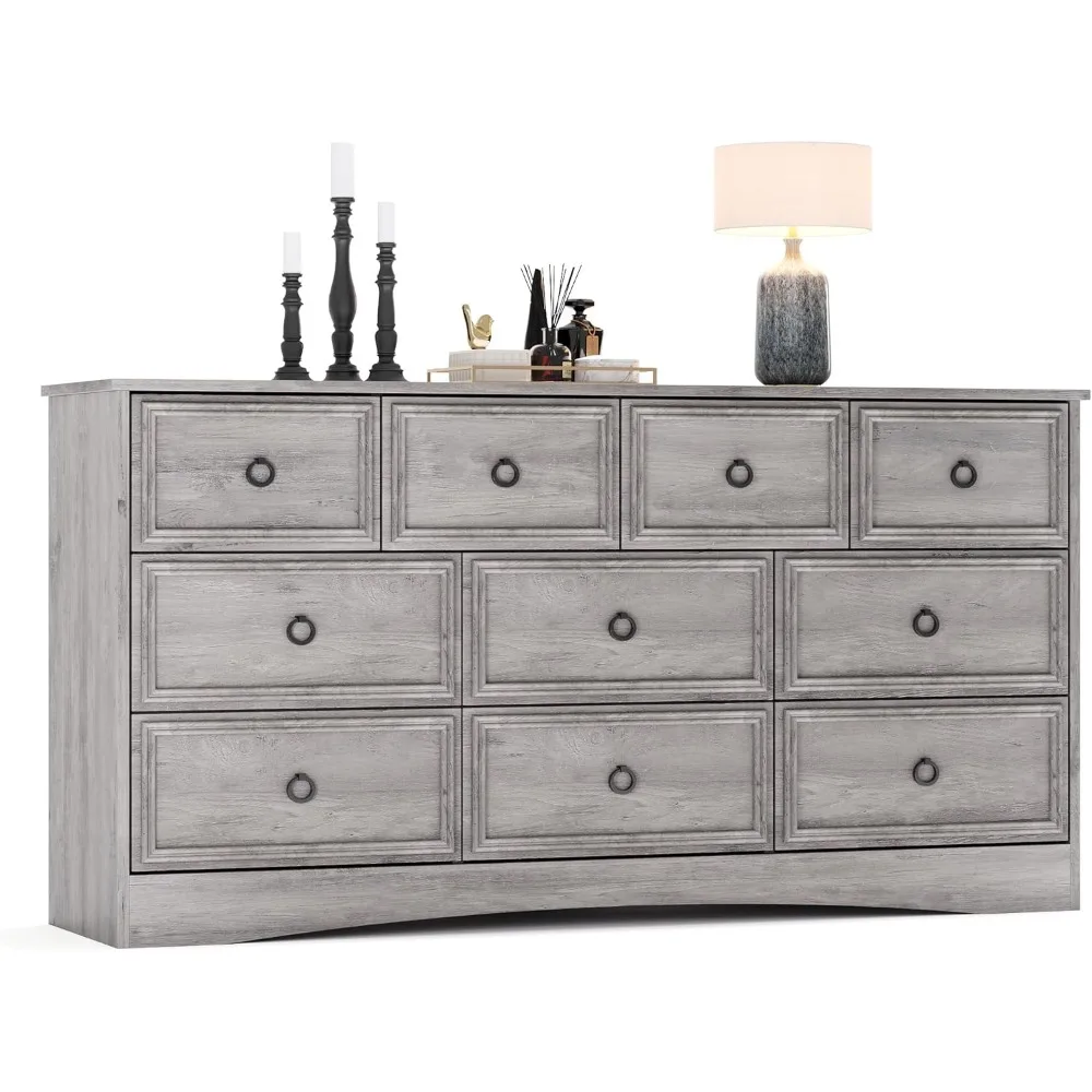 Grey 10 Drawer Dres…